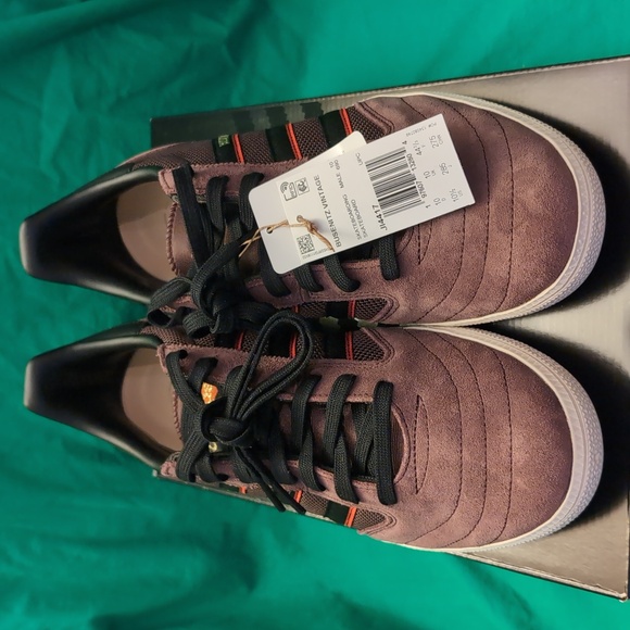 Adidas Busenitz Vintage Shoe Size 10.5  Brown Black Orange NWT - Picture 3 of 10